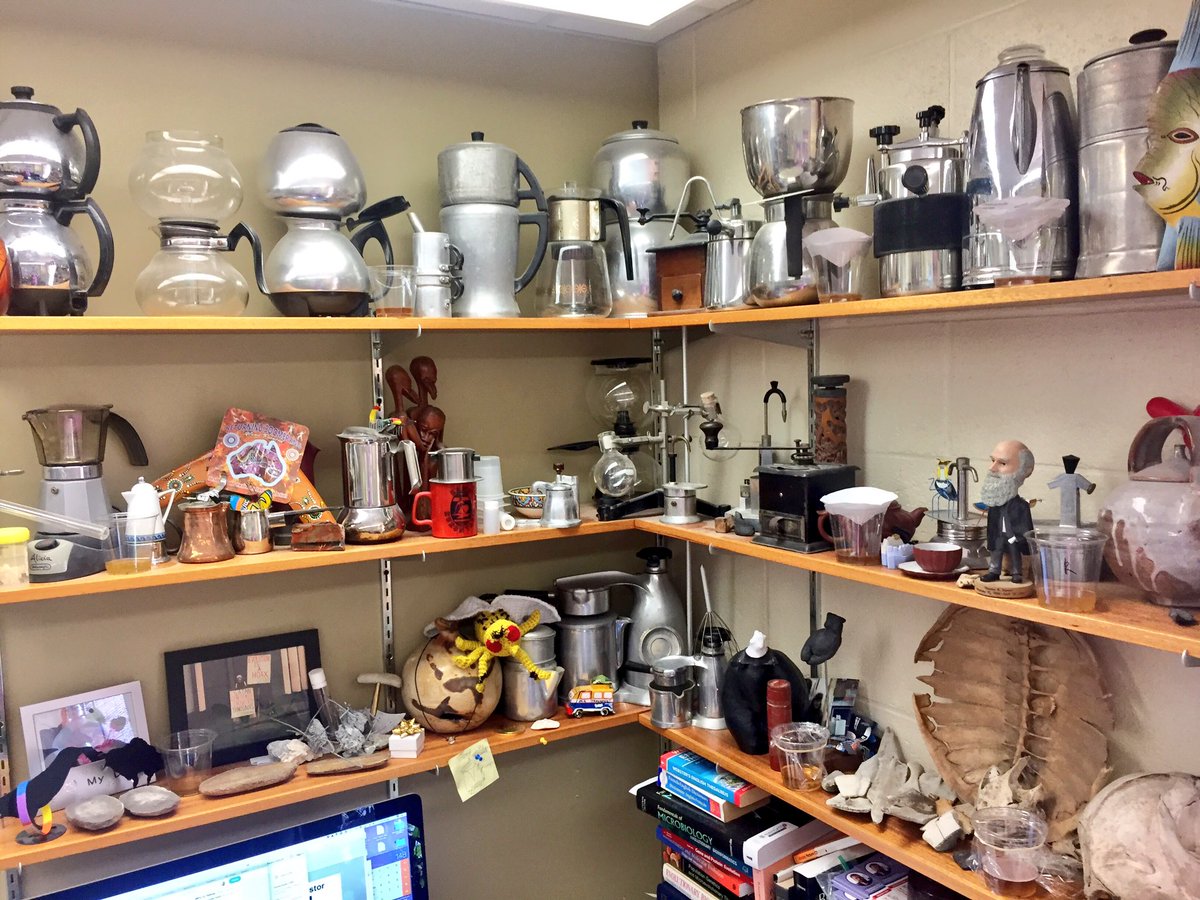 29 different coffee makers on my office shelves