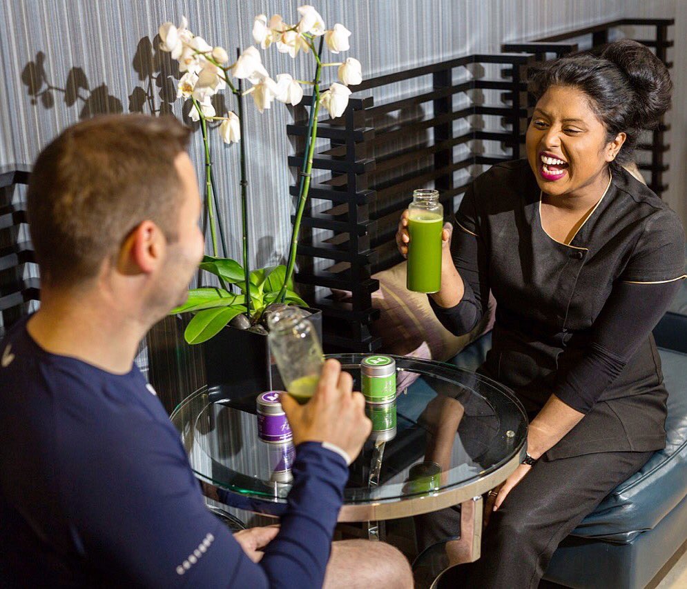 Happiness and health are closely linked. Enjoy life. Cheers to a great weekend. #healthylifestyle #Matcha #tea #friendship  #happiness