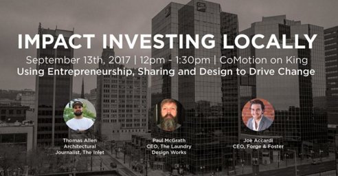 forgeandfoster's tweet photo. Don't miss our next event on Using Entrepreneurship, Sharing and Design to drive change. For tickets: https://t.co/mnqZsfCheb #HamOnt https://t.co/PwIICTqD09