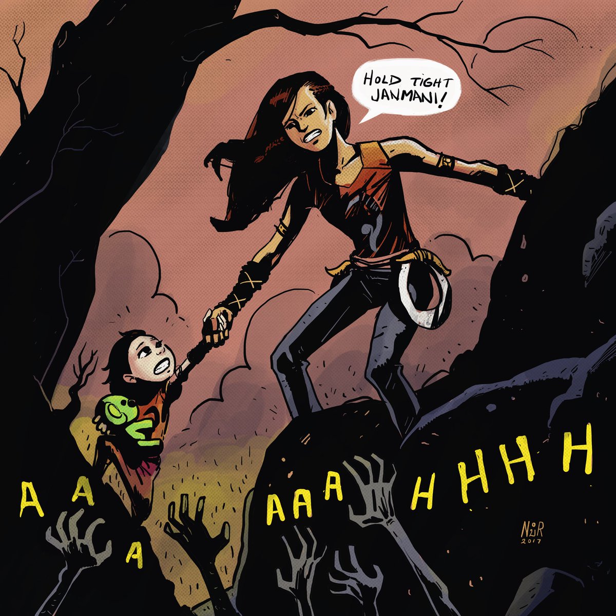 ArtofNor's tweet photo. A little @artofmmignola inspiration shot. Hereβs a sample of Phi ΰΊΰΊ΅ Chasers comic.
#graphicnovel
#phichasers
#weneeddiversebooks https://t.co/5woMOIckvm
