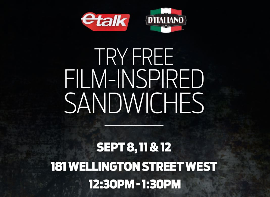 etalkCTV's tweet image. Starting at 12:30pm tweet us movie lines you ❤️️ and the #ditaliano tenors will sing them for you! #etalkTIFF #ad