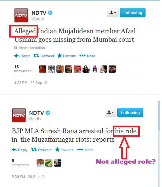 3 #NDTV'Alleged' is a beautiful word, used with alleged 'care' to ensure the intended meaning is not lost on those who 'matter'