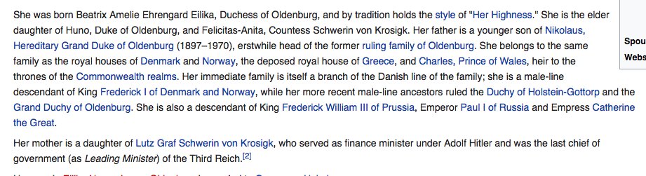 This is Beatrix Von Storch, who's invited, to speak to a far-right rally in Germany, Nigel Farage, that great warrior against The Elite.