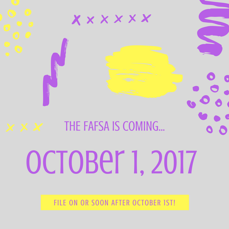 The time is coming to file your FAFSA! #October1
