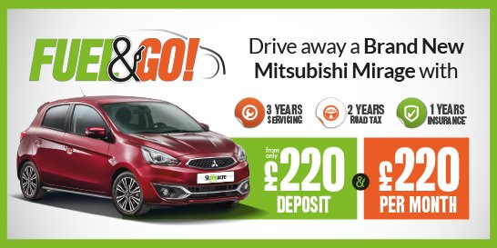 StoneacreMotors's tweet photo. SPECIAL OFFER 🚨 | Take a look at this @MitsubishiUK Mirage on our #FuelandGo Scheme.
Full details ➡️ https://t.co/Rwz2Xg5Qye https://t.co/8ShQlMAE7V