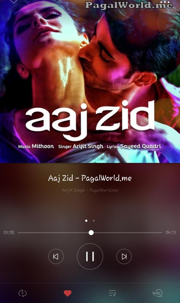 #AajZid really really outstanding #Song it's like fever on me 🎧 from 4hour's romantic track thnx. @TheArijitSingh  @Mithoon11 #SayeedQuadri