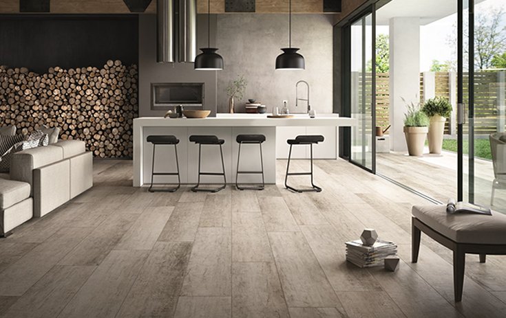 HomeCS1's tweet image. Les avantages du #carrelage combinés à la beauté du #parquet, c'est possible avec le carrelage imitation #bois.