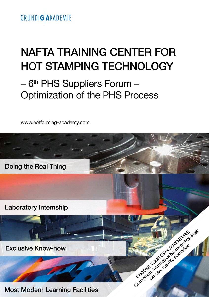 ZwickUSA's tweet photo. Press hardening of body components represents one of the "hottest" areas in automotive materials. Join us at this year's PHS Supplier Forum! https://t.co/Npi2pYDJG8