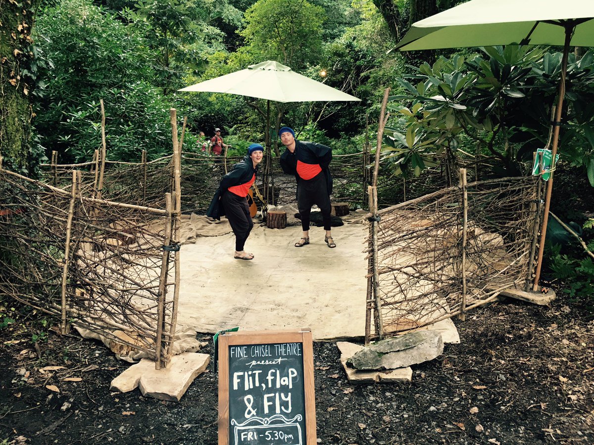 FineChisel's tweet image. At @festivalnumber6 this weekend? You can find our birds nestled in the woods (at the top the blue steps behind the Town Hall)