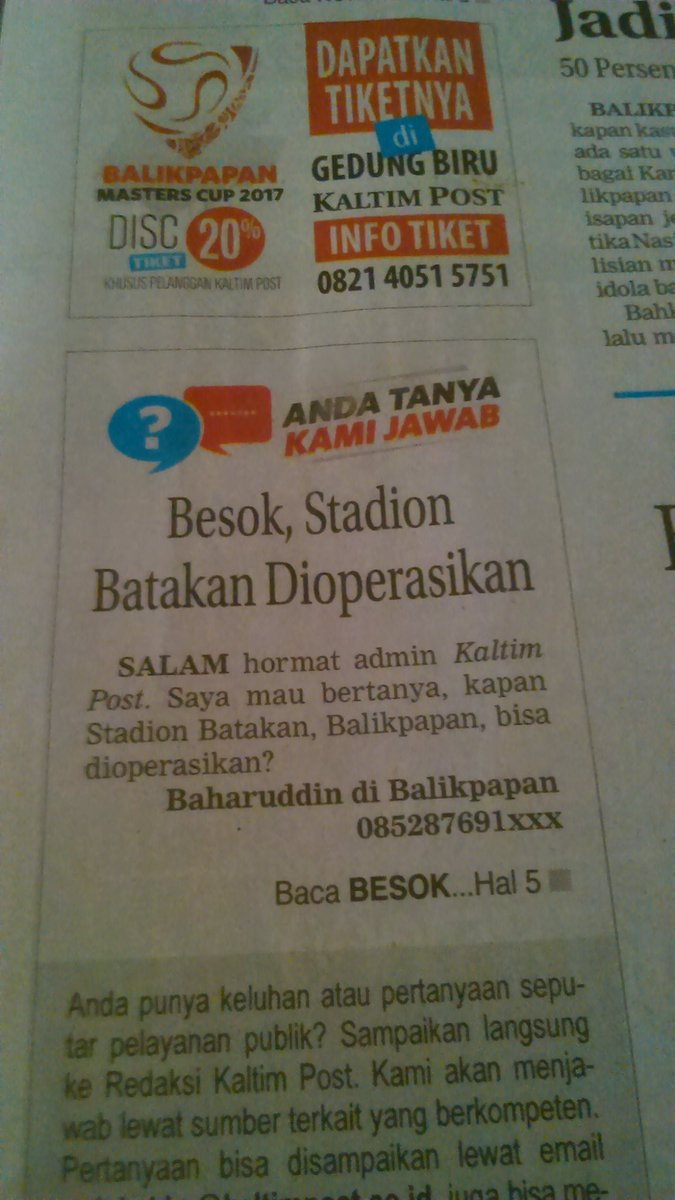 Bikin rindu tribun...