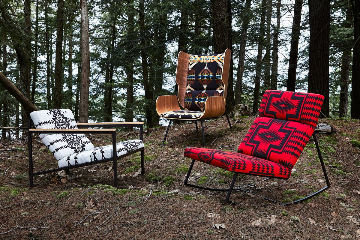 Gus* Modern x Pendleton Woolen Mills Collaborate on Chair Collection bit.ly/2gRz3Rn