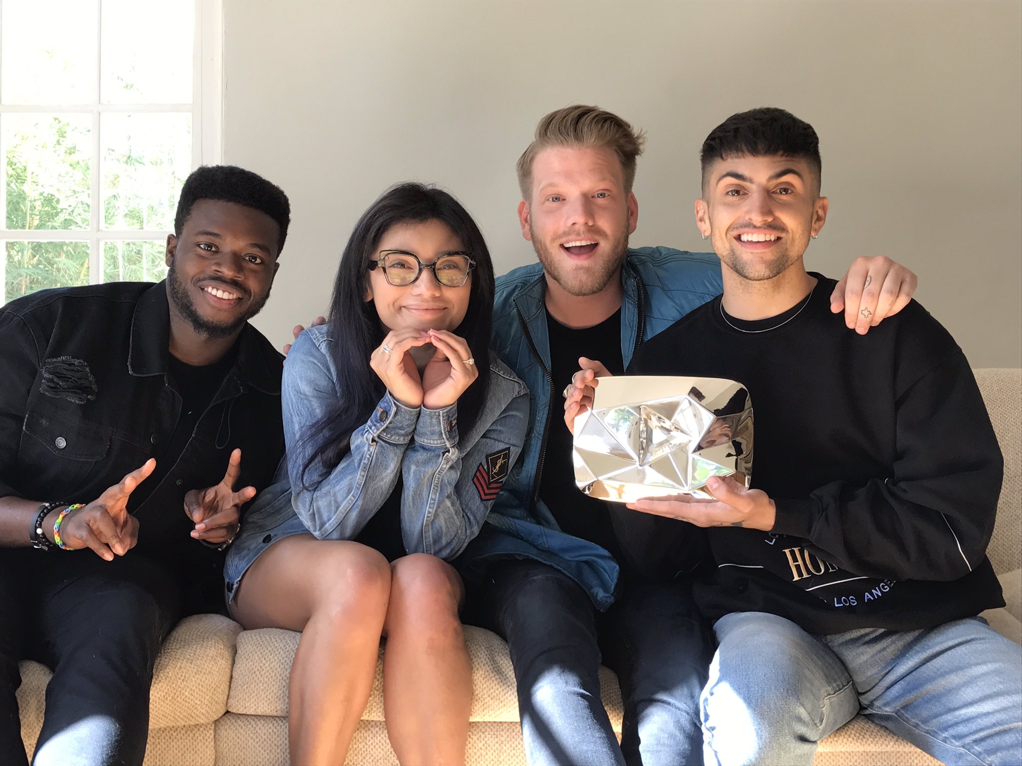 Pentatonix On Twitter Look What We Got Thanks Youtube For Our Very