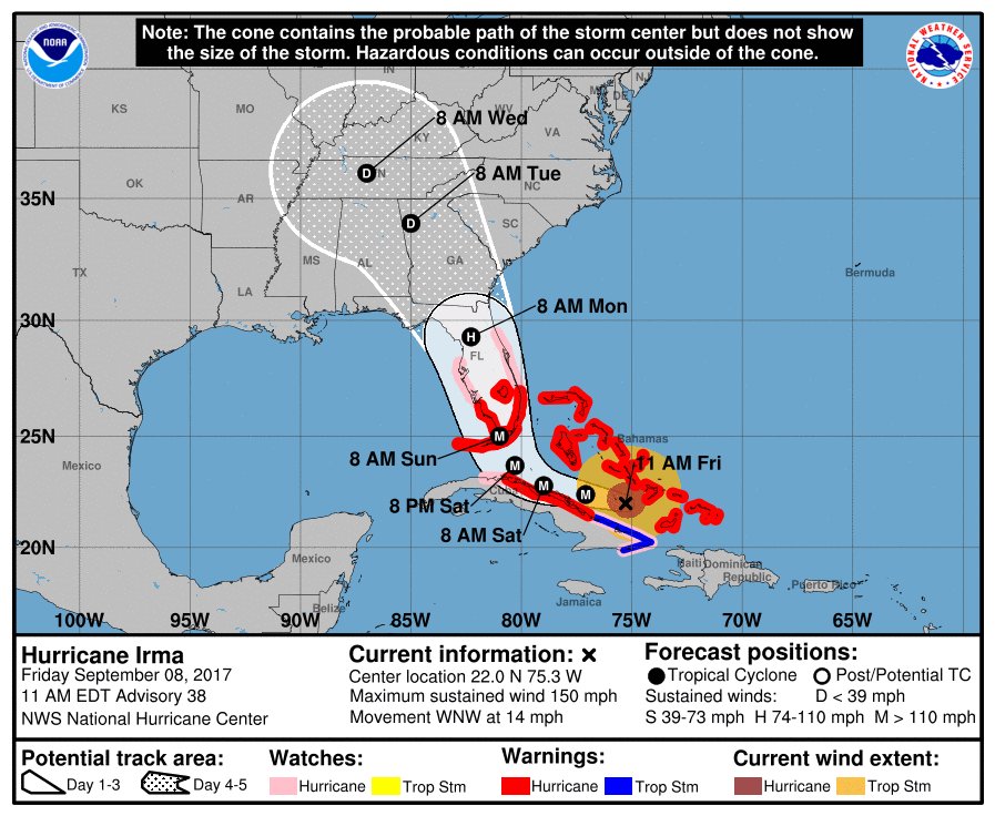StJohnsEOC's tweet photo. FRIDAY 11AM HURRICANE UPDATE https://t.co/0Jwv08LlBs