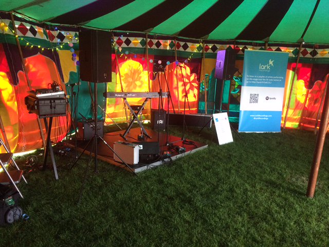 TorpedoRain's tweet photo. The inside of the groovy n inviting Bohemia Marquee at @ATSFest hosted by @LarkRecordings see you there, dry and cosy Sunday 3.20 https://t.co/U62uZ1oLb3