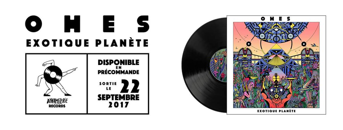 la_dynamiterie's tweet photo. Sortie de l'EP "Exotique Planète" de OHES sur notre nouveau label Dynamiterie Records.
Pré-commande ☞ https://t.co/Rl9ABhqAc4 https://t.co/BKH8T7ESwM