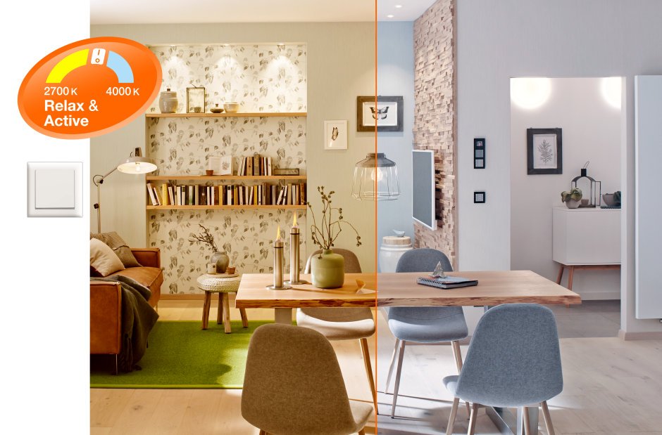 Mit einem Klick #warmweißes Licht zum entspannen! Zwei weitere Klicks und volle Konzentration durch #kaltweißes Licht!