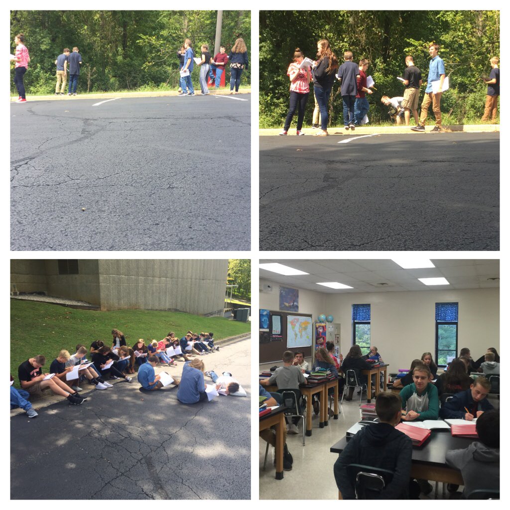 tgripp88's tweet photo. My students making observations, then making inferences and finally discussing their info with classmates. #greatdaytobeoutside https://t.co/m1DPjNfejI