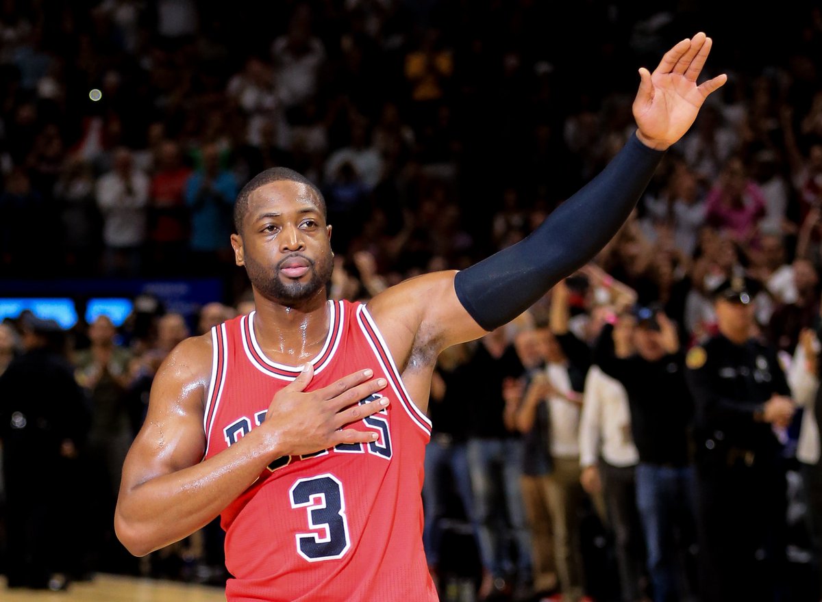 BleacherReport's tweet photo. Heat interested in bringing back D-Wade if he accepts bench role at $4.3M, per @MiamiHerald https://t.co/PE3PHb0Ekx