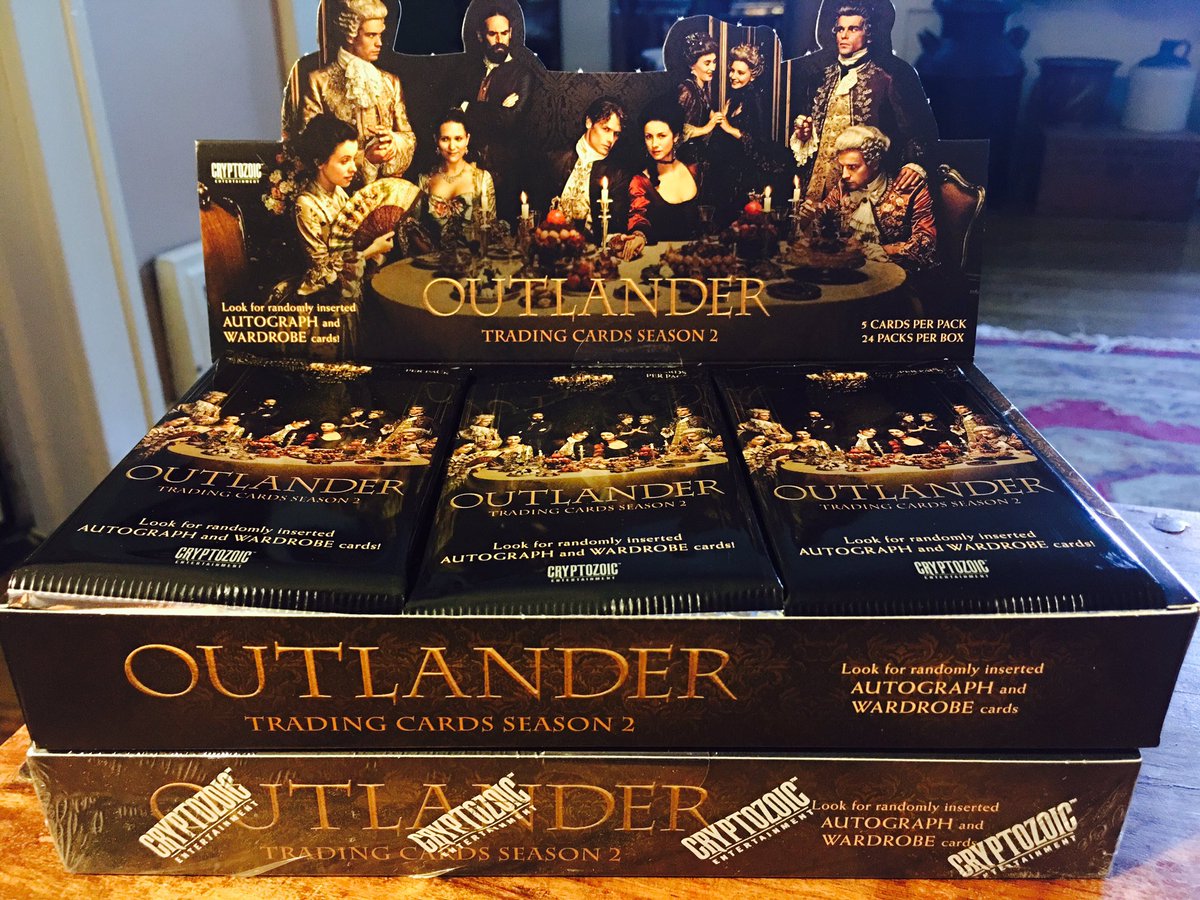 Heughligans's tweet photo. Well, well, well....L😍😍KY what came in the mail today! 
#almosttoolate #icannaehelpmyself #buyallthethings #Crytozoic #OutlanderTradingCards https://t.co/eopsVyvNn8