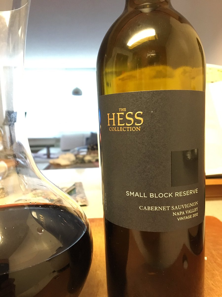 bigred3xxx's tweet photo. Tonight's wine 2012 Small Block Reserve Cab from @TheHessCollection #TheHessCollection #Napawines https://t.co/ju6SJ3Pd2n