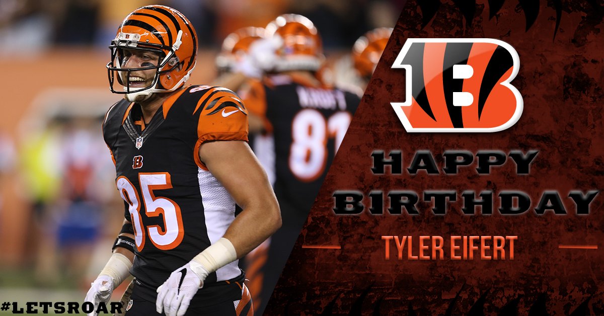 Join us in wishing @tylereifert a Happy Birthday!  #Bengals50 https://t.co/ttevHL2zR5