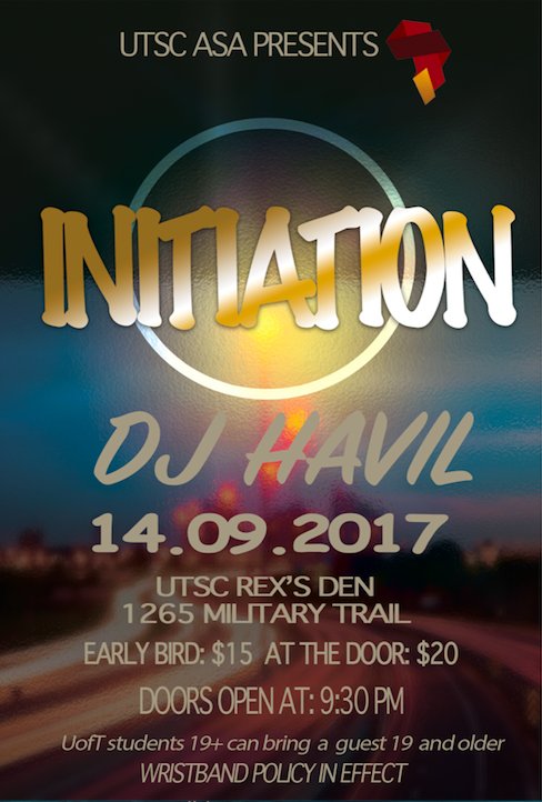 UTSC ASA (@utscasa) on Twitter photo Mark your calenders now!
DJ: <a href="/DJ_havil/">H.A.v.I.L🇨🇦</a> #lituation
Selling tickets on campus! (11th-14th)
RSVP: Andrew- (647) 831-8362 Mark your calenders now!
DJ: <a href="/DJ_havil/">H.A.v.I.L🇨🇦</a> #lituation
Selling tickets on campus! (11th-14th)
RSVP: Andrew- (647) 831-8362