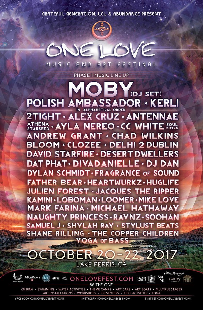 OneLoveFestNow's tweet image. CELEBRATE LIFE with this earth shattering lineup. 👉  smarturl.it/OneLoveFestNOW