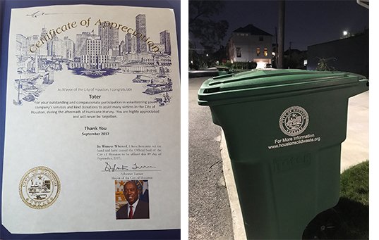ToterLLC's tweet image. We&apos;re proud to receive a letter from @SylvesterTurner
for helping the people of #Houston. #HurricaneHarvey #builtforextremes #WastequipCares