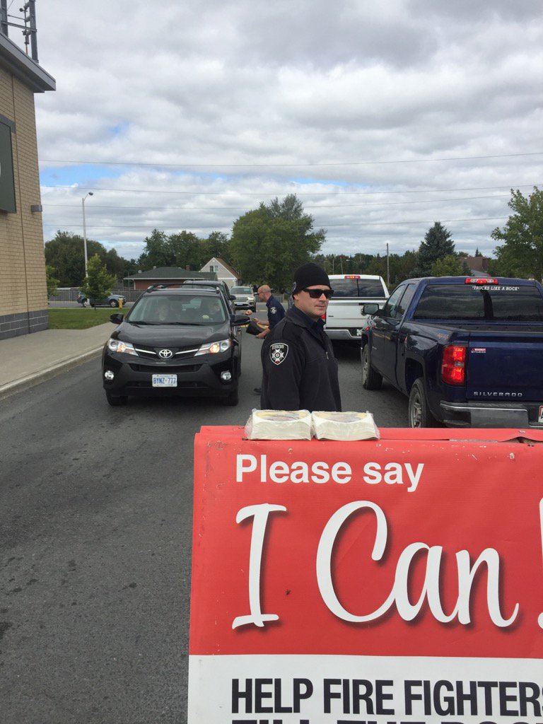 Firefighters working with our great citizens to fill the boot! <a href="/MD_Canada/">Muscular Dystrophy Canada</a> <a href="/SPFFAL527/">SPFFA</a> <a href="/CGSFireServices/">CGSFireServices</a>