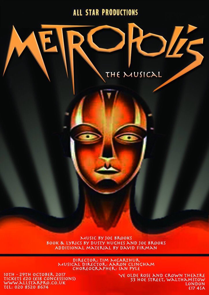 ootwldn's tweet photo. Book to see the first London revival of #Metropolis opening October 10th at @roseandcrownpub.
https://t.co/kTt59Ntb9L https://t.co/LzhI3p4a19