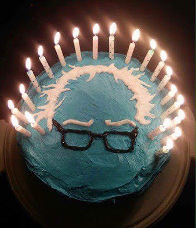 Everyone please wish Bernie Sanders a happy birthday today he\s 76.  