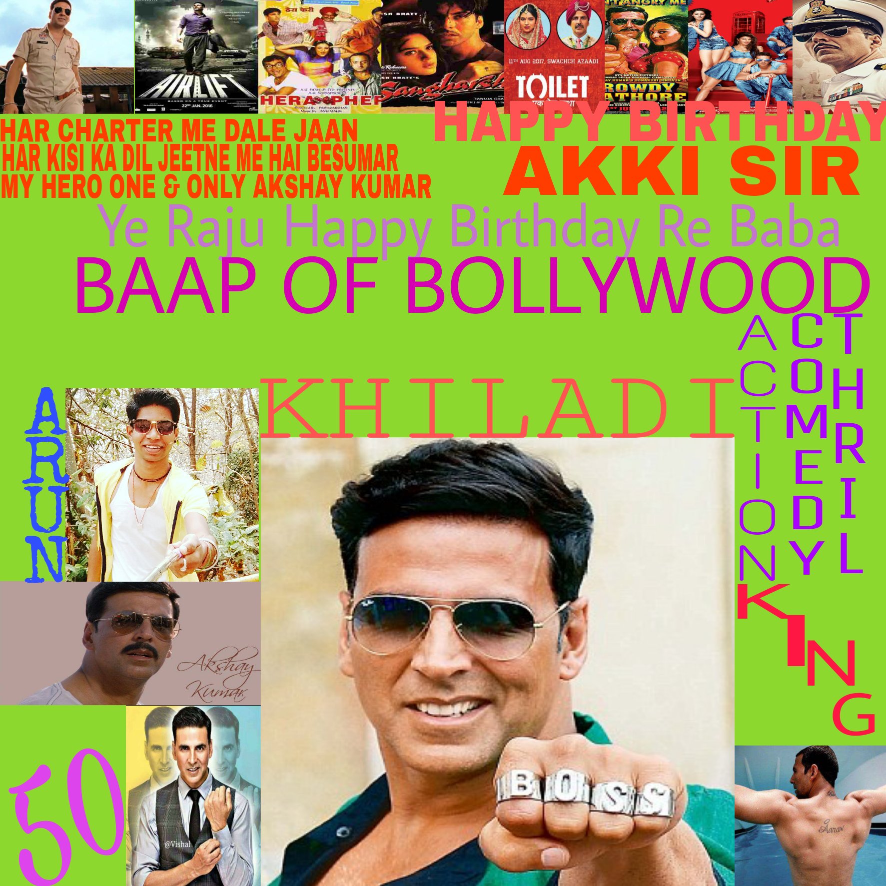 Happy Birthday My Idol God Actor Akki Sir [Akshay Kumar]           