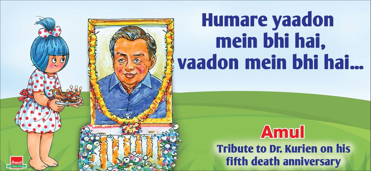 Amul_Coop's tweet photo. Tribute to Dr. Kurien on his fifth death anniversary. https://t.co/lm5blW7gnl
