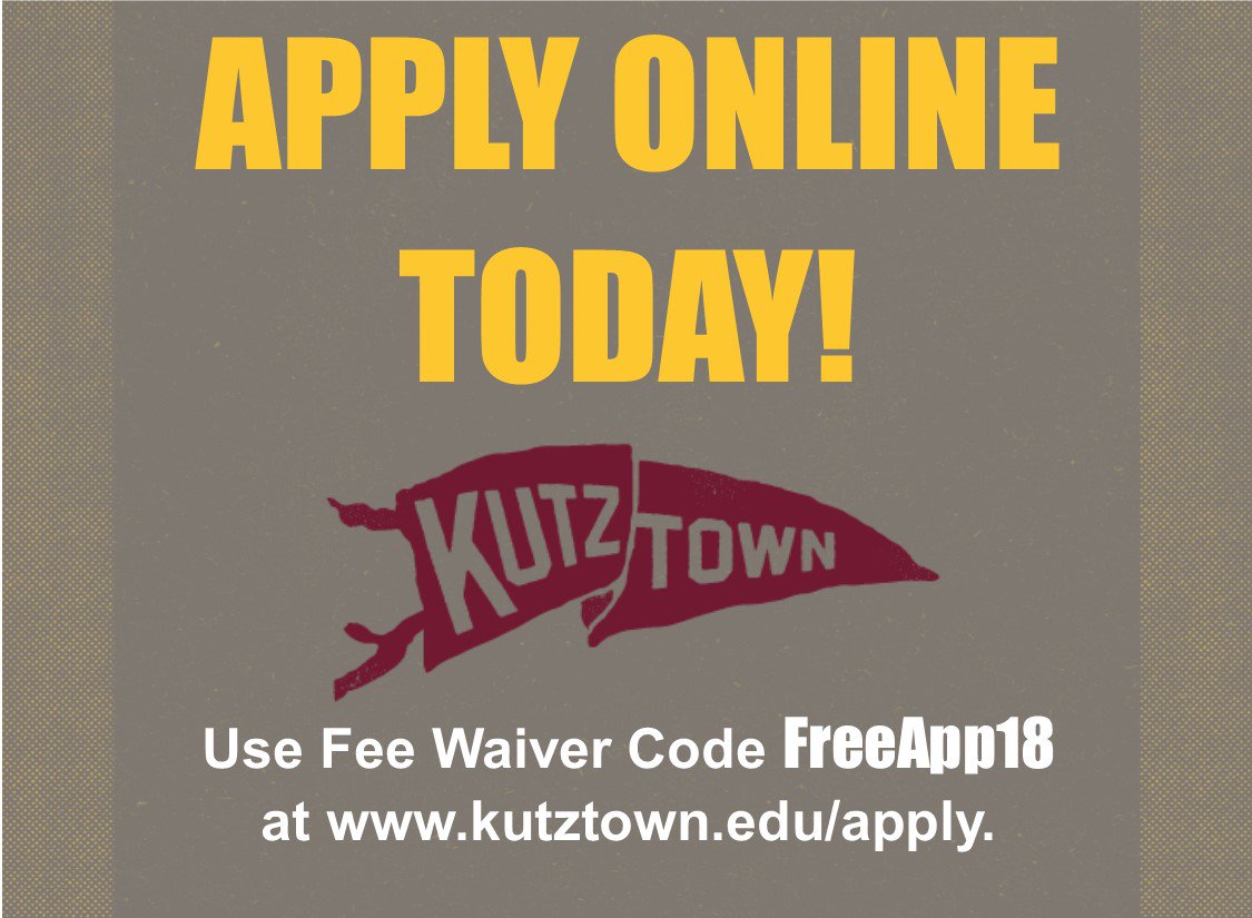 IntlProgramsKU's tweet image. Apply to Kutztown University today, the application fee is waive during the month of September!!