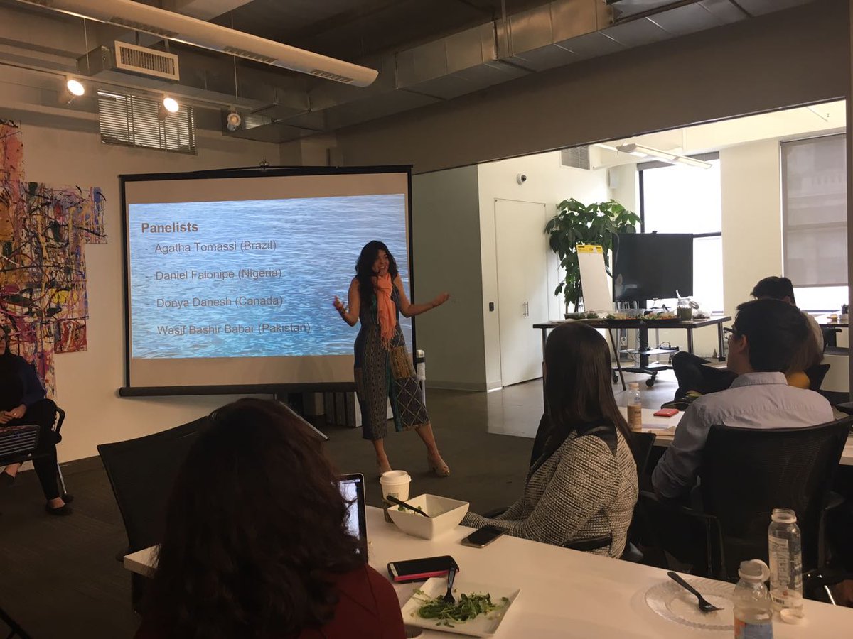 Great inputs from many young people on #valuingwater at the #u30changemakersummit in NYC, a session coordinated by the #WYPW for #HLPWater.