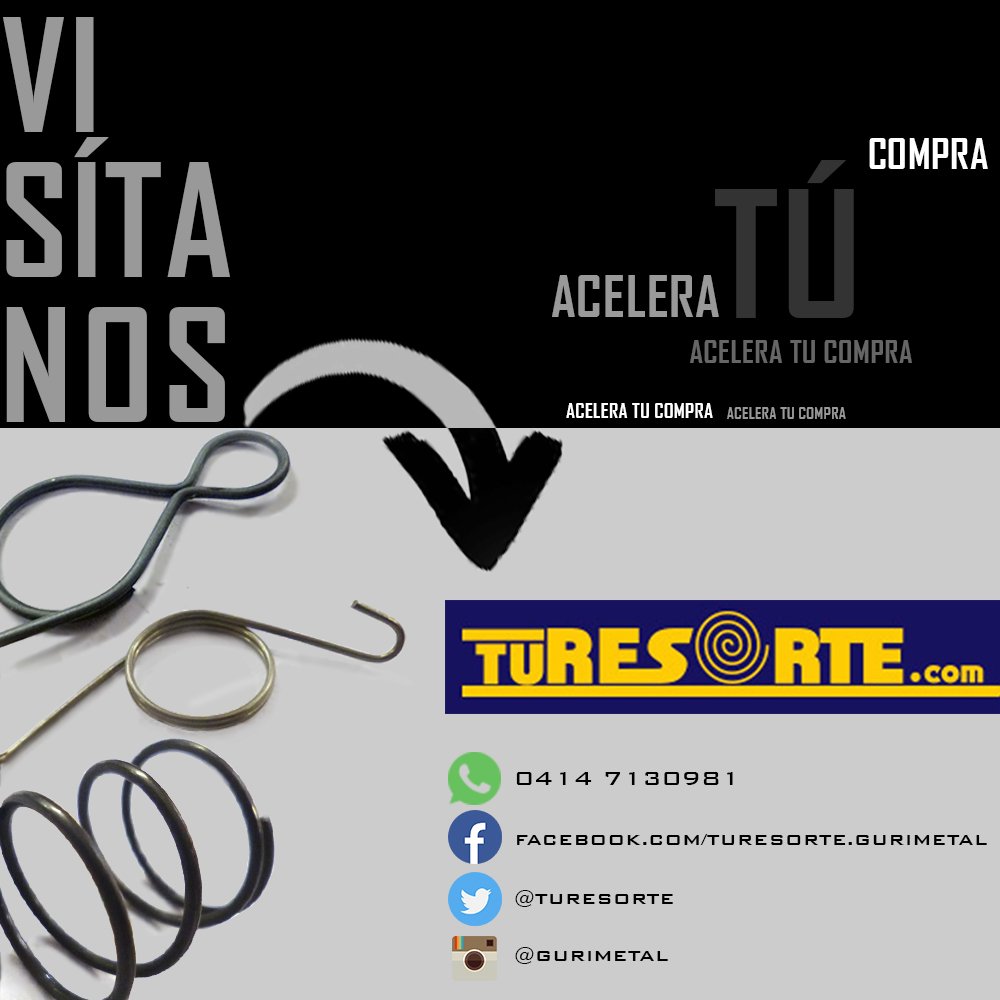 turesorte's tweet image. Se parte de nosotros #Resortes #Fabricantes 
turesorte.com/web/