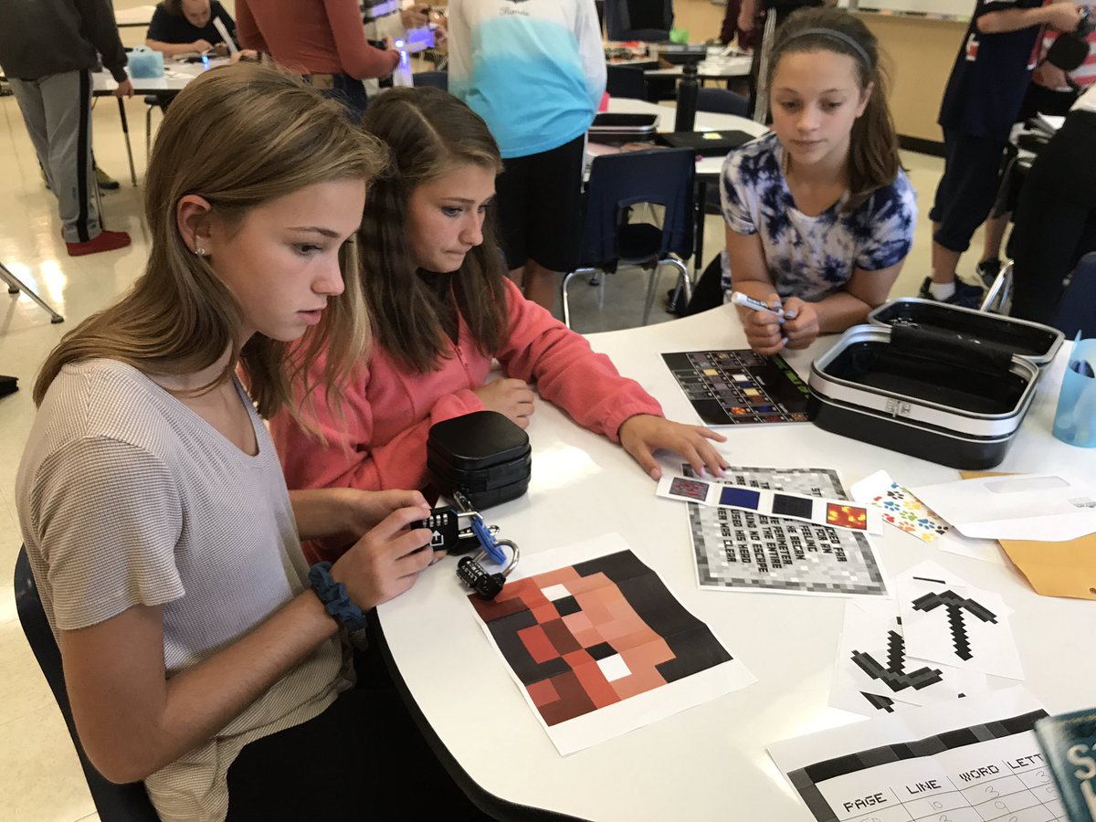 PPMSMath8's tweet image. Students engaged in breaking out! #werppms @ppms_sd