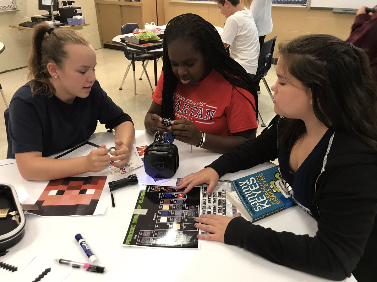 PPMSMath8's tweet image. Students engaged in breaking out! #werppms @ppms_sd