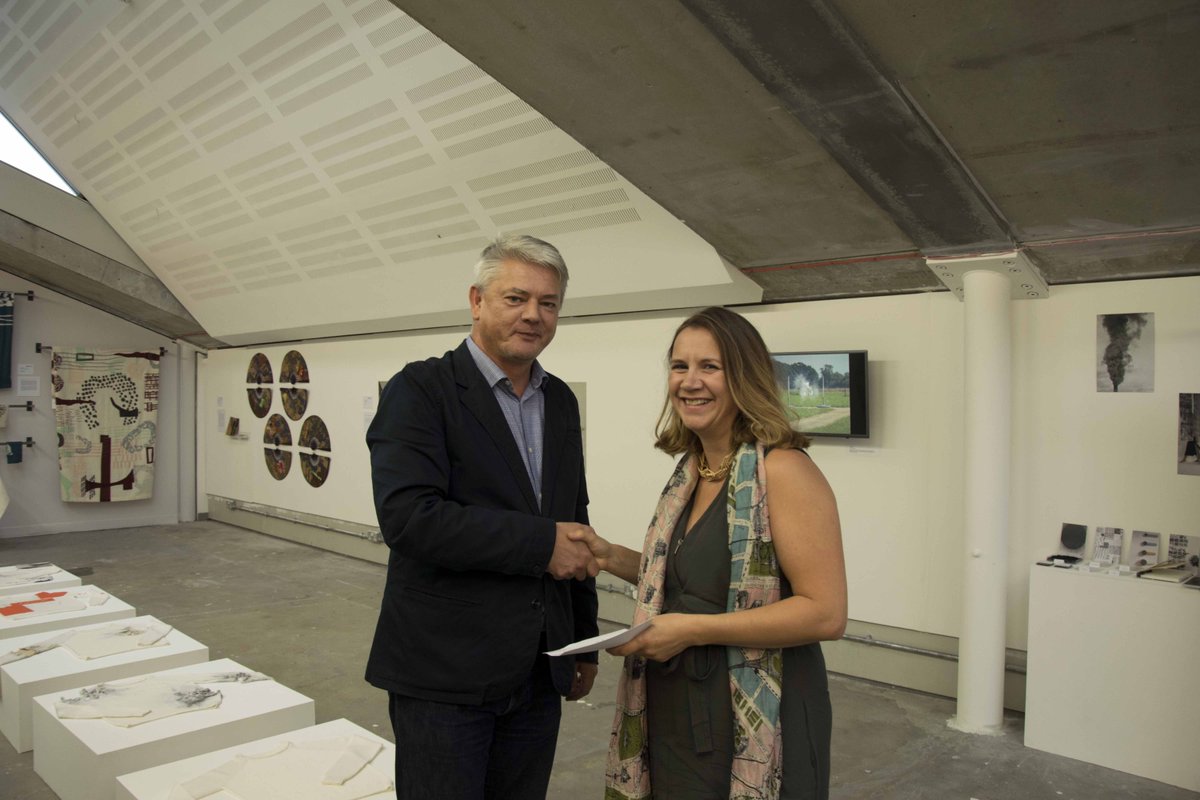 ChelseaUAL's tweet photo. Winner of this year's £200 Dean's Award for MA Textile Design Antonia McDonald #madeatchelsea #ualsummershows https://t.co/fx4WJXMXW5