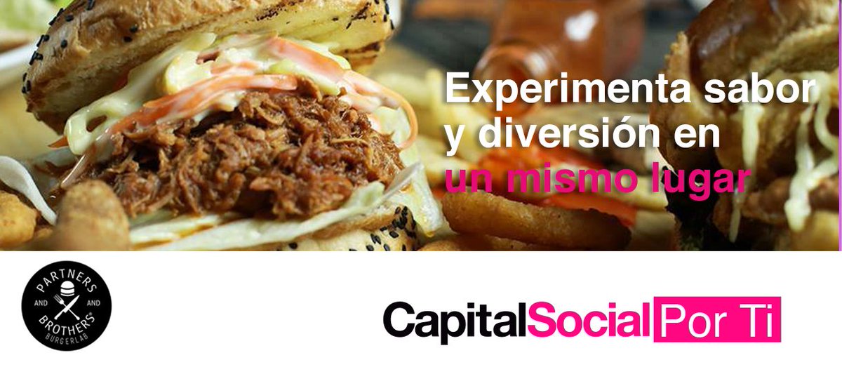 dfcapitalsocial's tweet photo. Obtén 15% de descuento en el consumo total de la cuenta en #PartnersandBrothers. No aplica con otras promociones.Aplican restricciones. https://t.co/jabV9rVtBQ