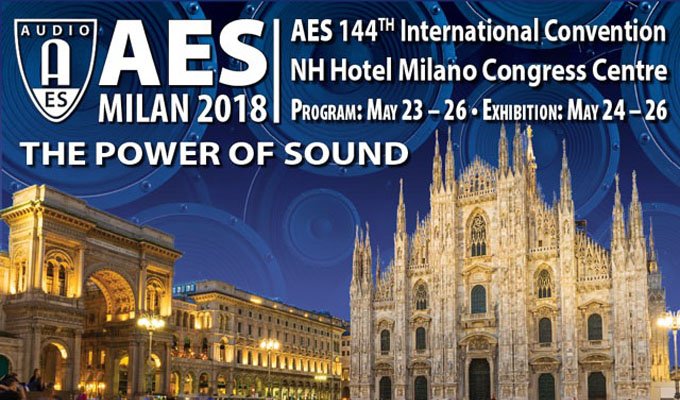The AES Announces "The Power of Sound" — AES Milan 2018.

Make plans to join us!

aeseurope.com #AESorg #proaudio #Milan