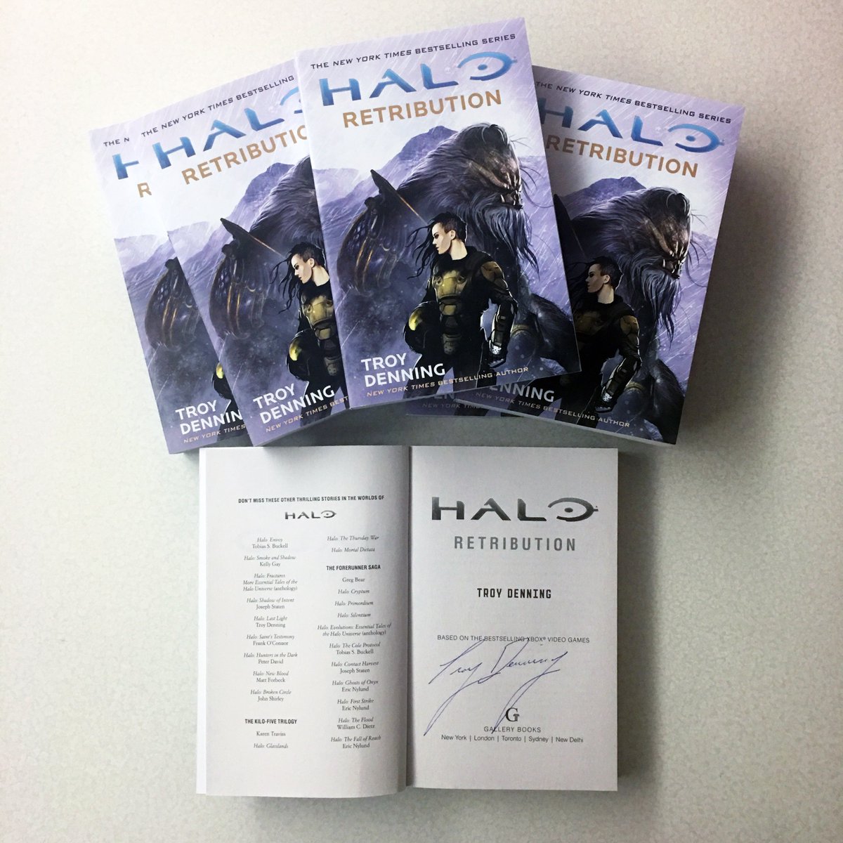 To celebrate the release of our 20th novel we're giving away 6 signed copies of Halo Retribution! Follow &amp; RT for chance to win #HaloContest