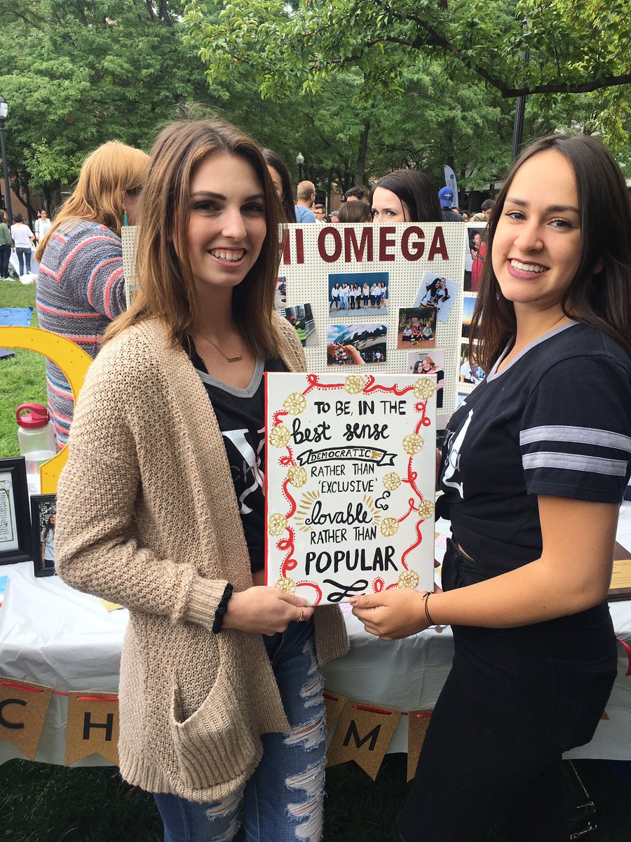 Check out <a href="/ChiODepaul/">CHI OMEGA</a>! One of the EIGHT Panhellenic sororities on campus. There's still time to sign up for recruitment!