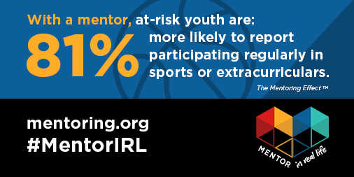 DenverPartners's tweet image. #DYK youth with a mentor are more likely to play sports? Become a #MentorIRL and model the value of sportsmanship! bit.ly/GenMentor