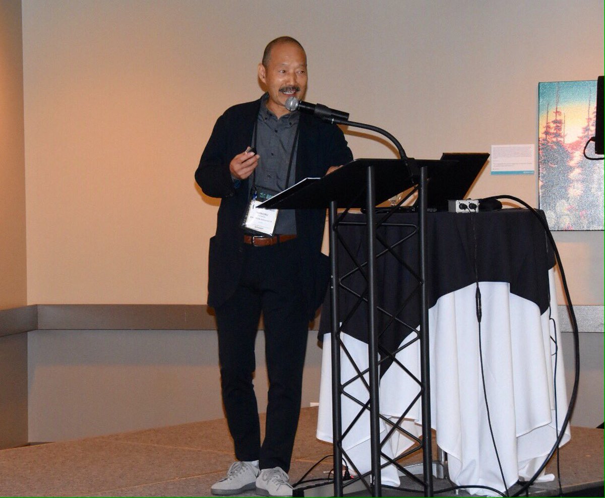 TreeFrogNews's tweet photo. Shinobu Homma of Bing Thom Architects presents a luncheon keynote at #WoodTALKS #2017GBM https://t.co/6mR8ilGEJ4