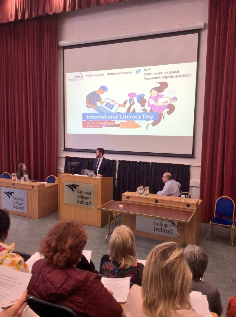 DavidPollardIRL's tweet photo. Honour to chair @NALAIreland International Literacy Day Conf @NCIRL! Inspired by @RichardbrutonTD &amp; technology empowered educators&amp;students! https://t.co/7JM0aaqe5A
