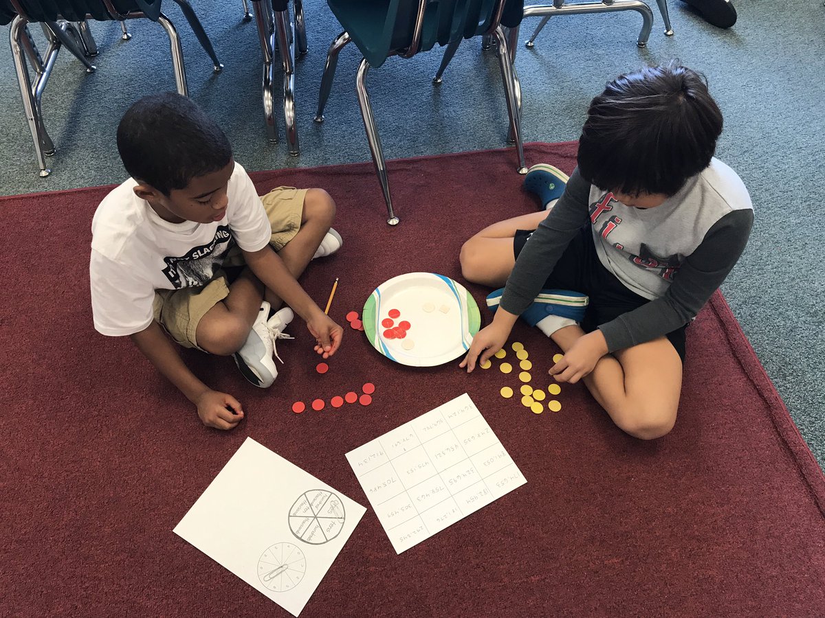ErinColangelo's tweet photo. Math Friday Fun with place value games! @colinpowelles https://t.co/2sk23Cm6Wo