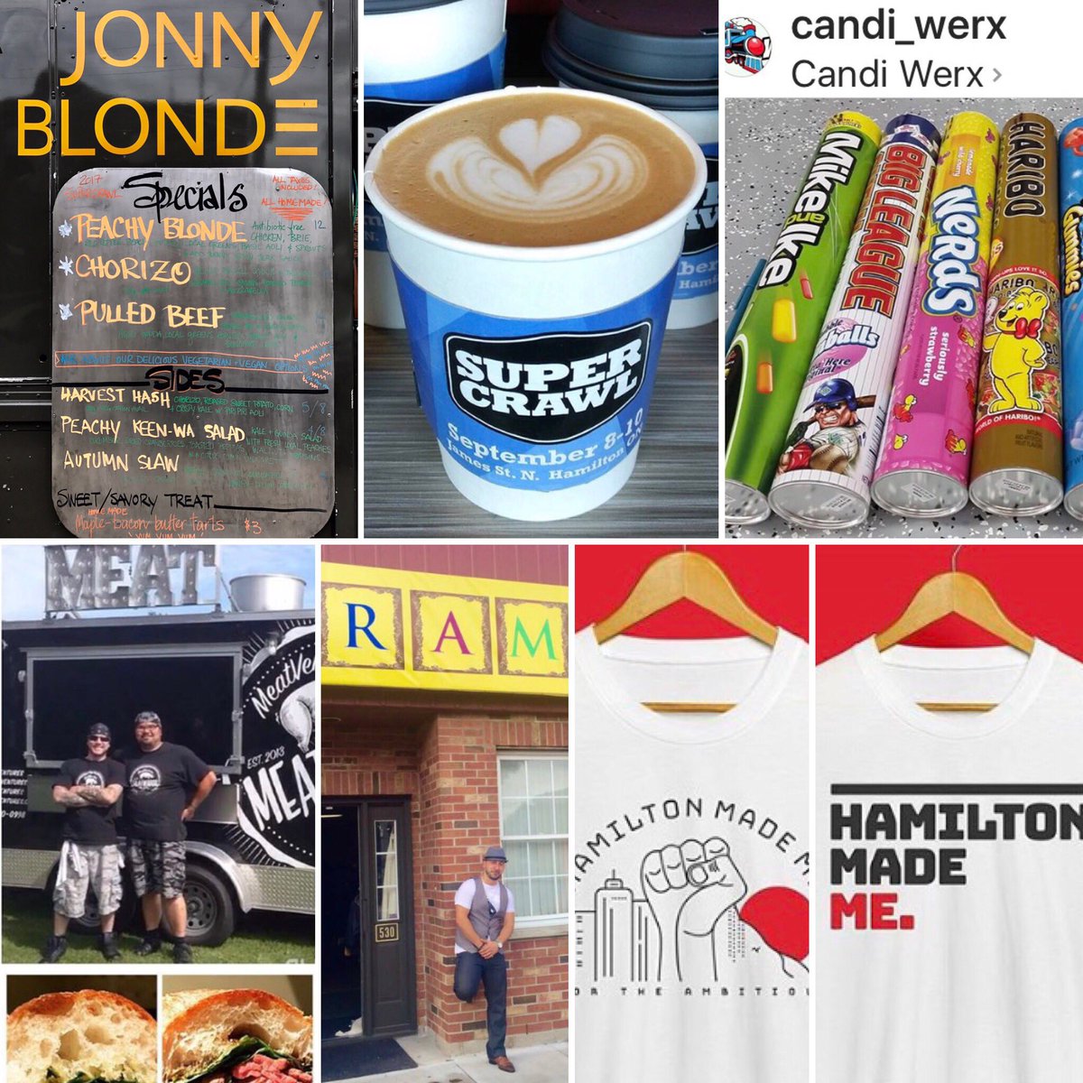 <a href="/ConcessionBIA/">Concession BIA</a> being well represented @ #Supercrawl good luck <a href="/JonnyBlonde/">Jonny Blonde</a> <a href="/RelayCoffee/">RELAY COFFEE</a> <a href="/CandiWerx/">Candi Werx</a> <a href="/MeatVentures/">MeatVentures</a> #yourlocaldesigner #angels