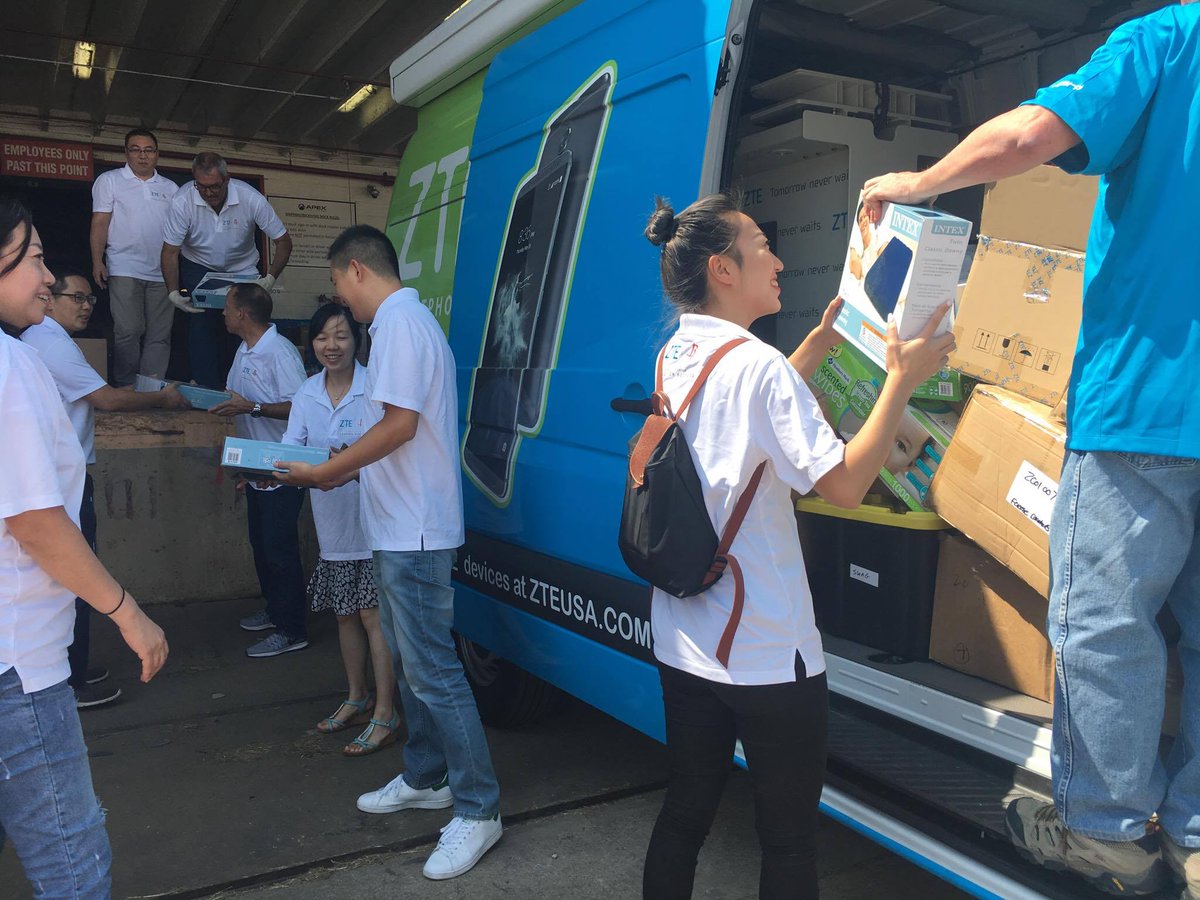 zteusa's tweet photo. Our team is enjoying lending a helping hand today with @WorldTrust for victims of Hurricane Harvey. #LongTermLove #TrustedWorld https://t.co/rm2psxFSpu