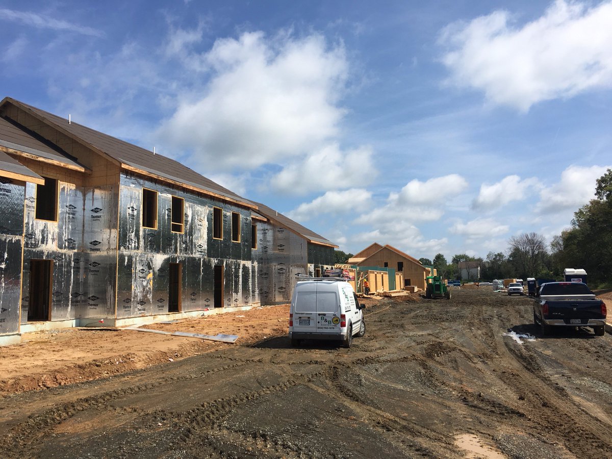 Washburn Place in VA is halfway done! TM is excited for completion in December. #progress #newconstruction #affordablehousing #LIHTC